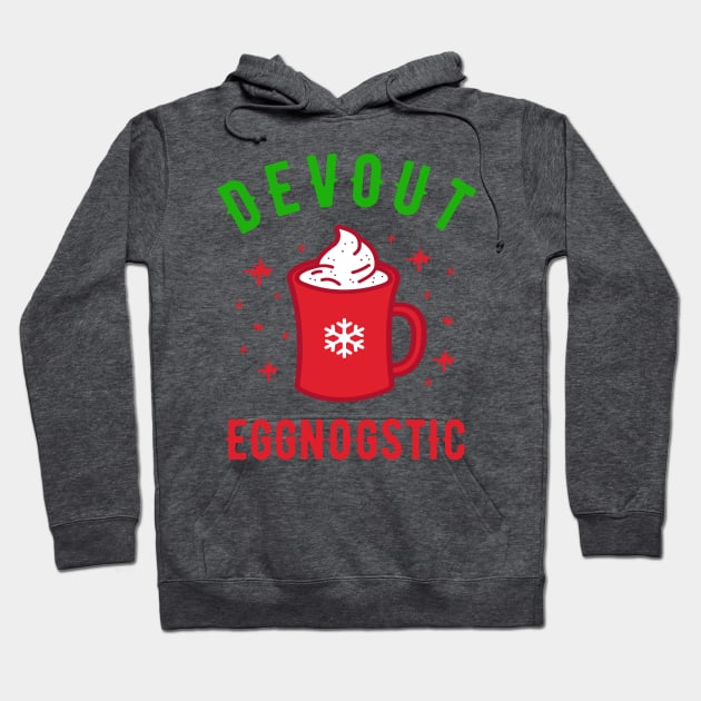 Devout Eggnogstic Funny Christmas Drinking Eggnog Hoodie by ECStudios